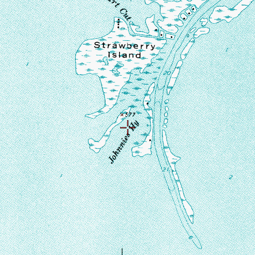 Topographic Map of Johnnies Highway, MI