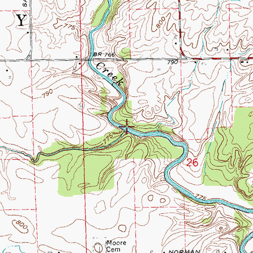 Topographic Map of Sheehy Drain, MI