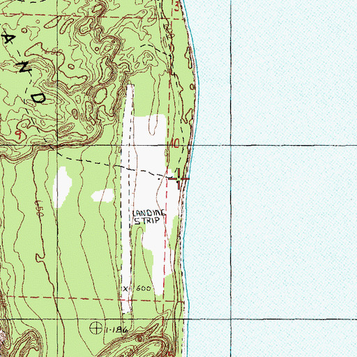 Topographic Map of Beaver Archipelago, MI