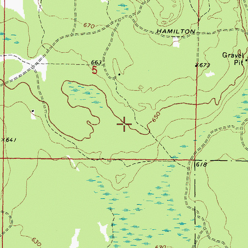 Topographic Map of Township of Alpena, MI
