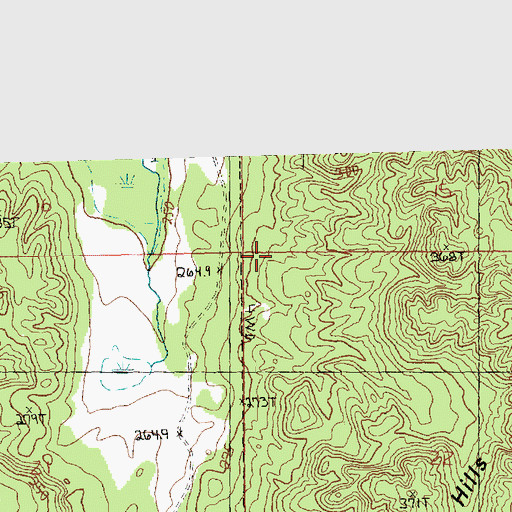 Topographic Map of Township of Chandler, MI