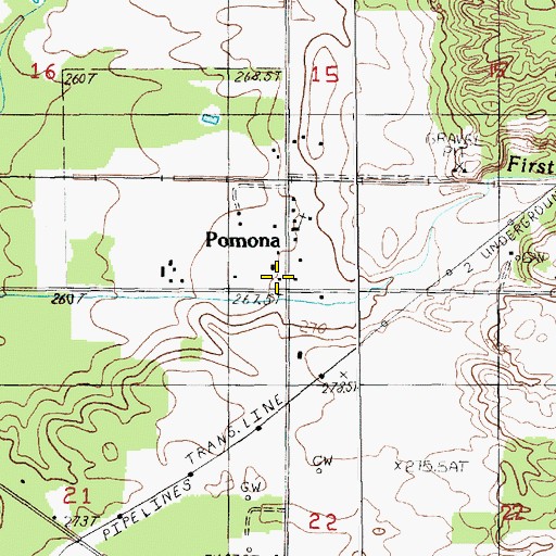Topographic Map of Township of Cleon, MI