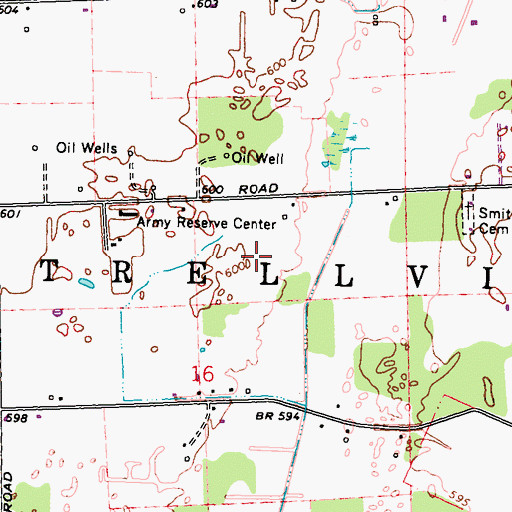 Topographic Map of Township of Cottrellville, MI