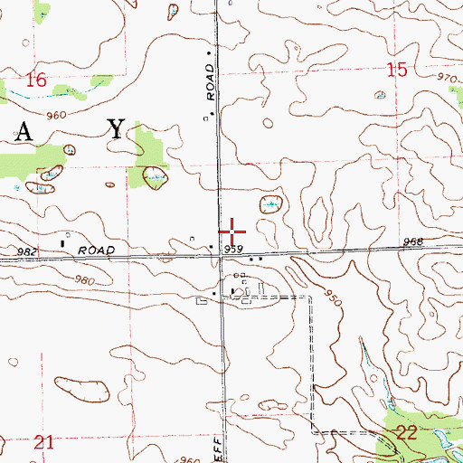 Topographic Map of Township of Day, MI