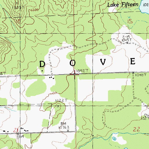 Topographic Map of Township of Dover, MI