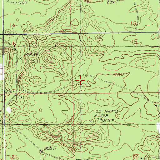 Topographic Map of Township of Eden, MI