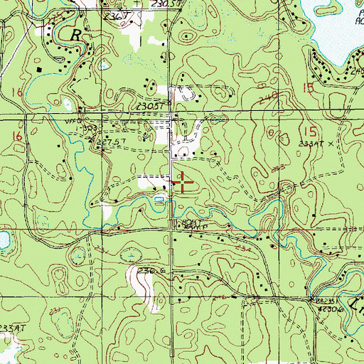Topographic Map of Township of Elk, MI