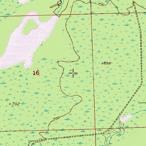 Topographic Map of Charter Township of Kinross, MI