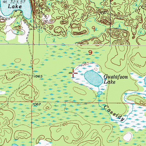 Topographic Map of Township of Norway, MI