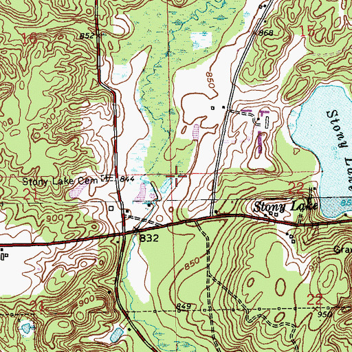 Topographic Map of Township of Ross, MI