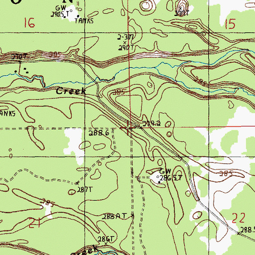 Topographic Map of Township of Union, MI