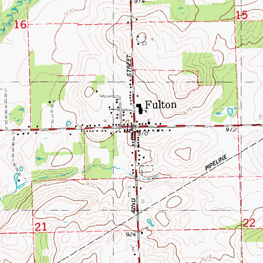 Topographic Map of Township of Wakeshma, MI