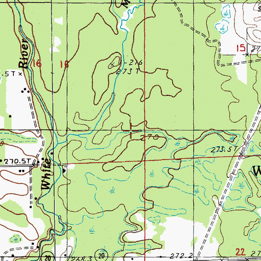 Topographic Map of Township of Wilcox, MI