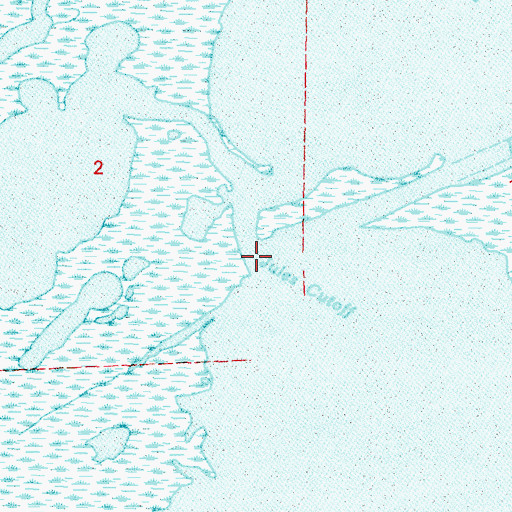 Topographic Map of Jules Cutoff, LA