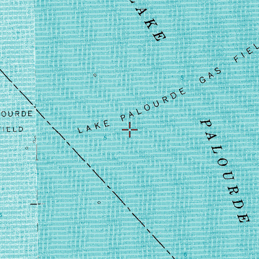 Topographic Map of Lake Palourde Gas Field, LA