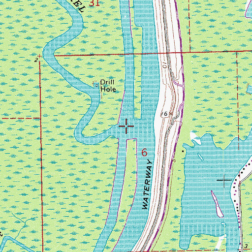 Topographic Map of Little Bayou Sorrel, LA