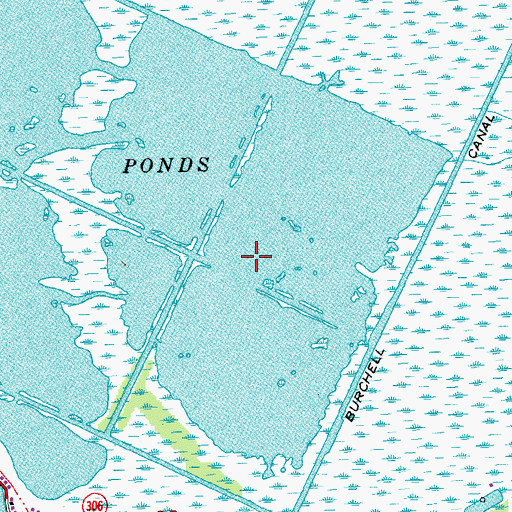 Topographic Map of Simoneaux Ponds, LA
