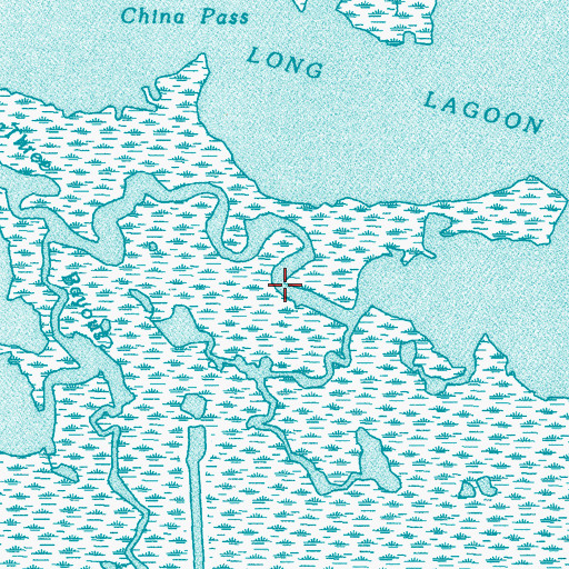 Topographic Map of Three Bayous, LA
