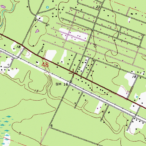 Topographic Map of Forest Glen (historical), LA