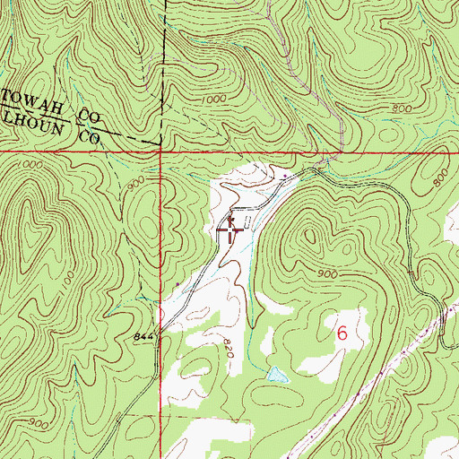 Topographic Map of Morehorn Spring, AL