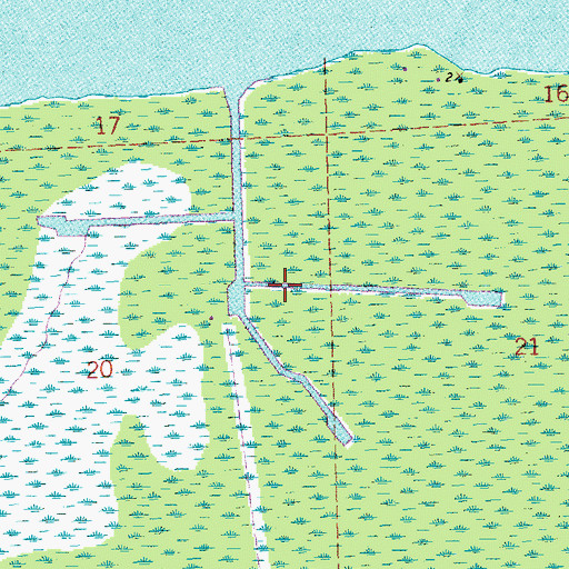 Topographic Map of South Lake Maurepas Gas Field, LA