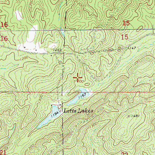 Topographic Map of Lett Prospect, AL