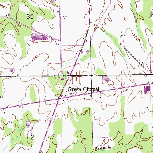 Topographic Map of Hix (historical), AL