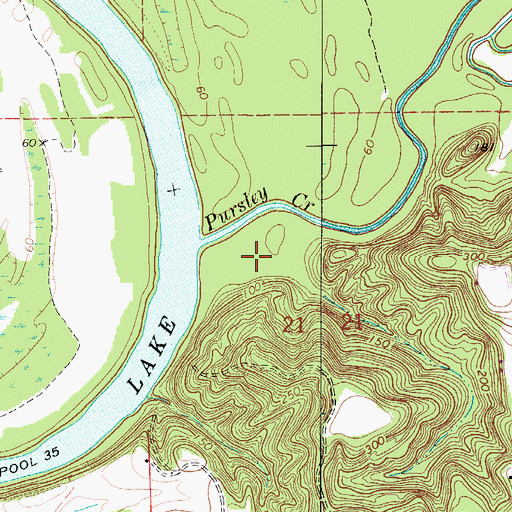 Topographic Map of Uxapita (historical), AL