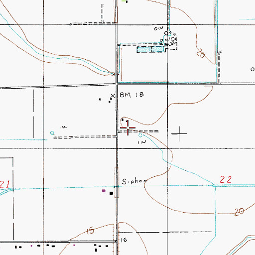 Topographic Map of KAHJ-FM (Lake Arthur), LA