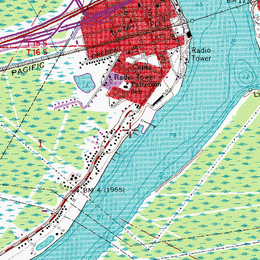 Topographic Map of Oxy USA Incorporated Heliport, LA