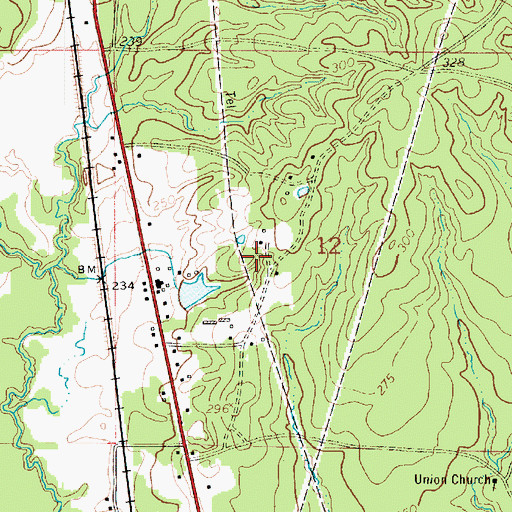 Topographic Map of Cook Airport (historical), LA