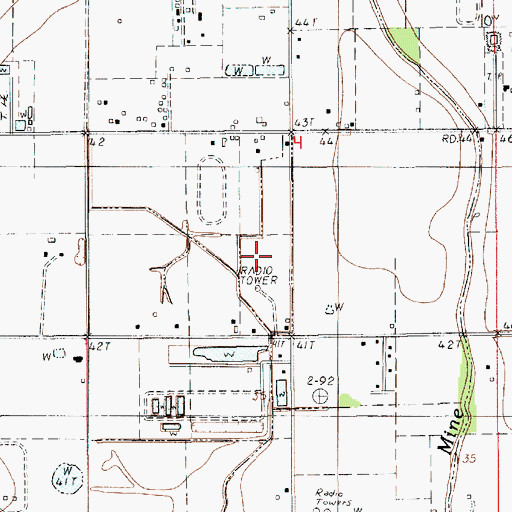 Topographic Map of KSJY-FM (Lafayette), LA