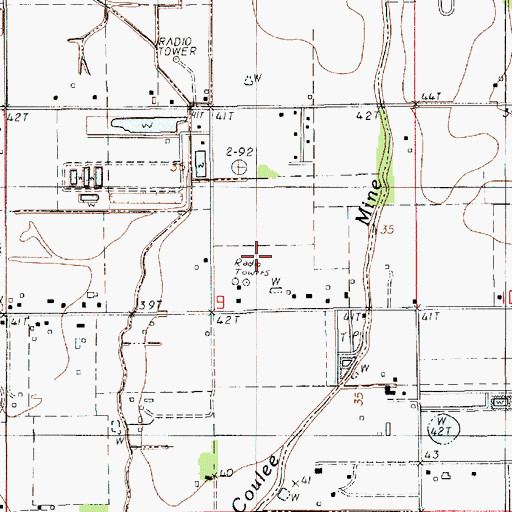 Topographic Map of KPEL-AM (Lafayette), LA
