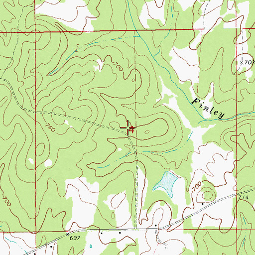 Topographic Map of Emory Chapel Cemetery, AL