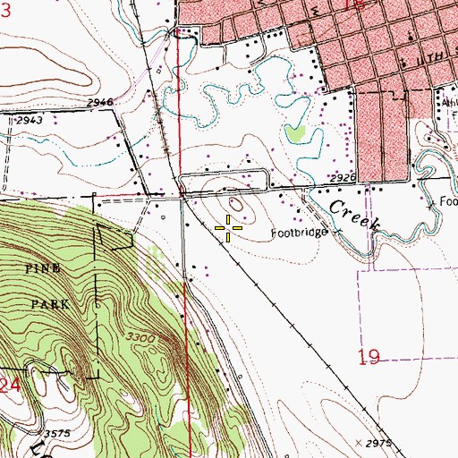 Topographic Map of 28N21W19BB__01 Well, MT
