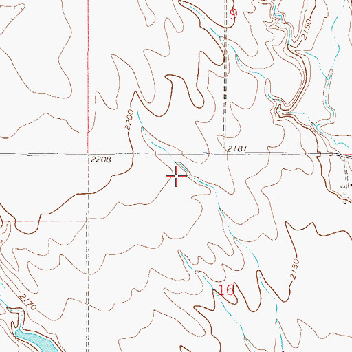 Topographic Map of 28N49E16BA__01 Well, MT