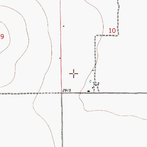 Topographic Map of 28N11E10CC__01 Well, MT