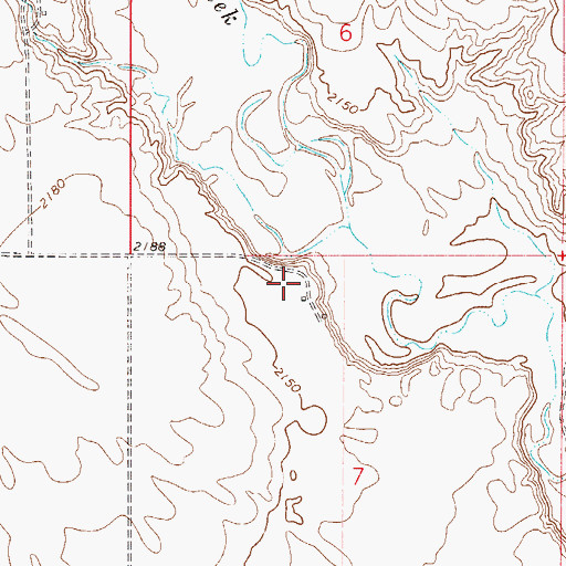 Topographic Map of 28N50E07BA__02 Well, MT
