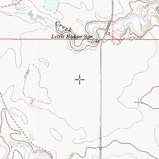 Topographic Map of 28N50E02AD__01 Well, MT