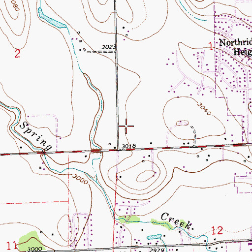 Topographic Map of 28N22W01CC__01 Well, MT