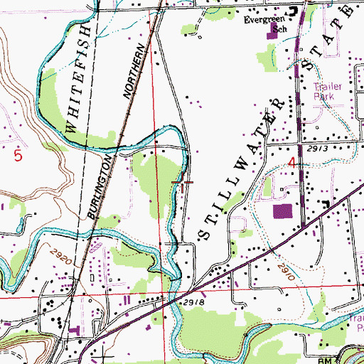 Topographic Map of 28N21W04CB__01 Well, MT