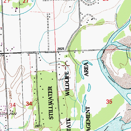 Topographic Map of 29N21W35BB__01 Well, MT