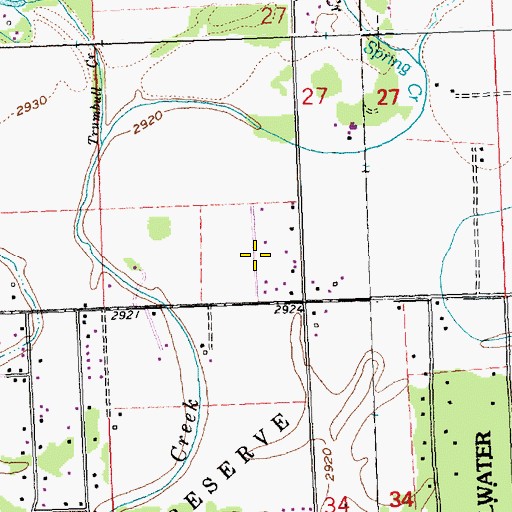 Topographic Map of 29N21W28AB__01 Well, MT