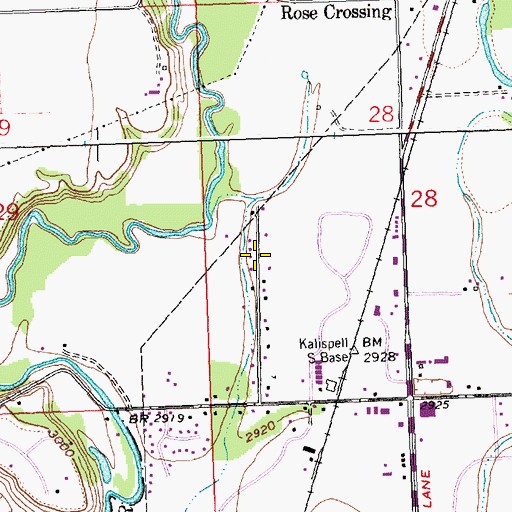 Topographic Map of 29N21W28CC__01 Well, MT