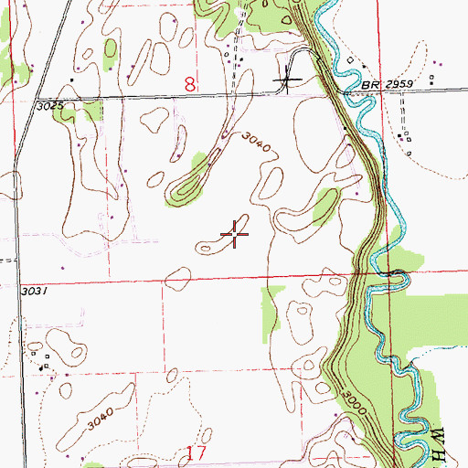Topographic Map of 29N21W09BC__01 Well, MT
