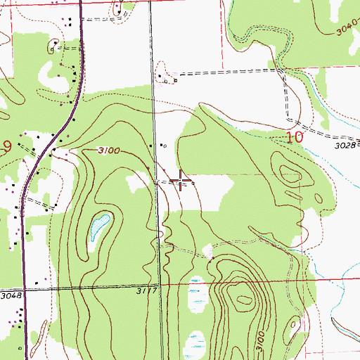 Topographic Map of 29N20W10CB__02 Well, MT