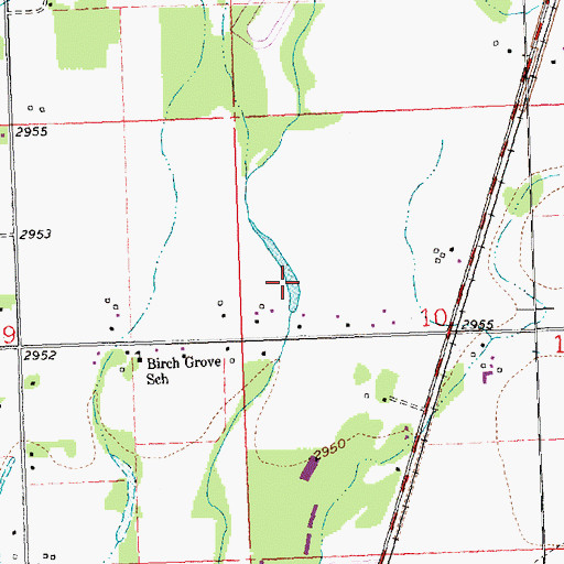 Topographic Map of 29N21W10DD__01 Well, MT