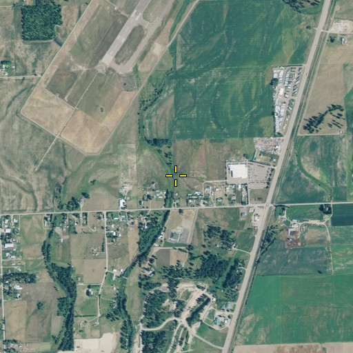 Aerial/Satellite Image of 29N21W10DD__01 Well, MT