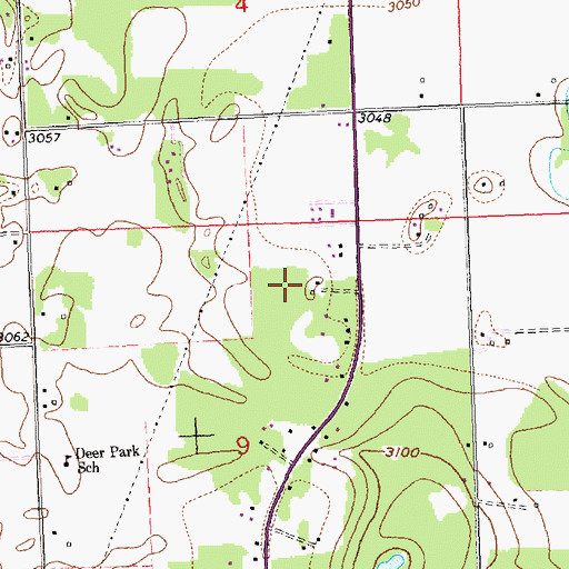 Topographic Map of 29N20W09AB__01 Well, MT