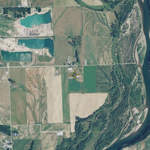 Aerial/Satellite Image of 29N21W01AAAC01 Well, MT
